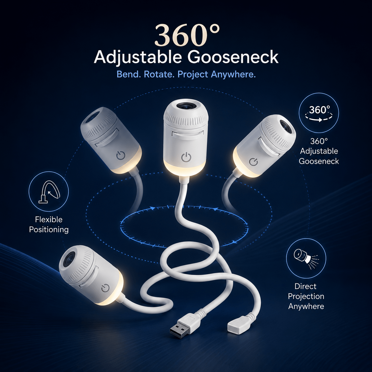 Aurae™ 2-in-1 Projection Lamp - BrindleGoods