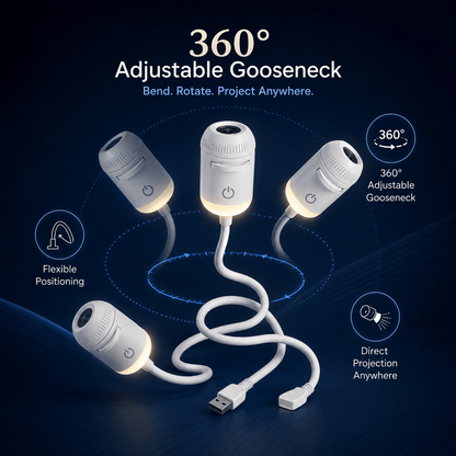 Aurae™ 2-in-1 Projection Lamp - BrindleGoods